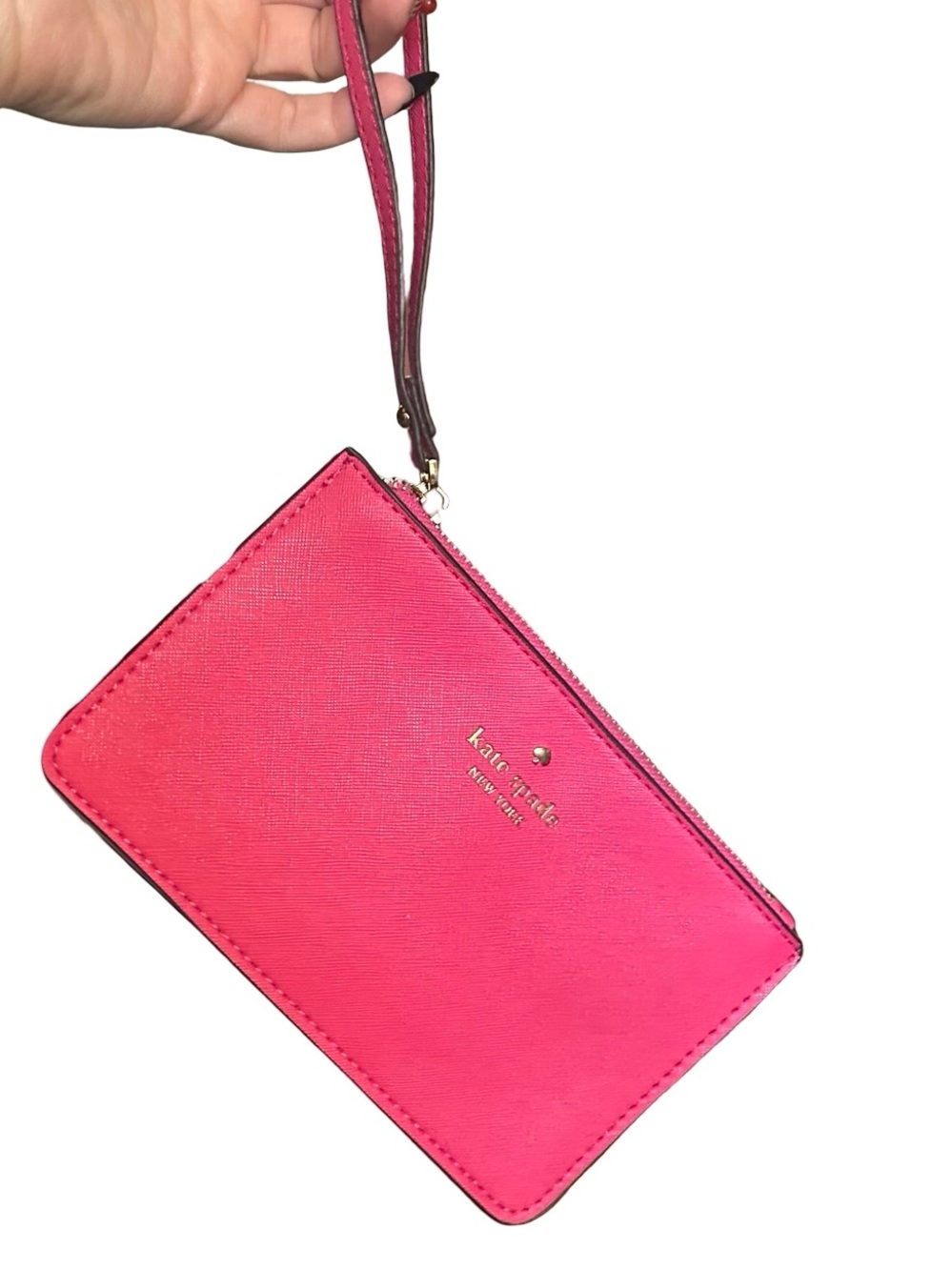 Kate Spade Vibrant Pink Clutch Wristlet